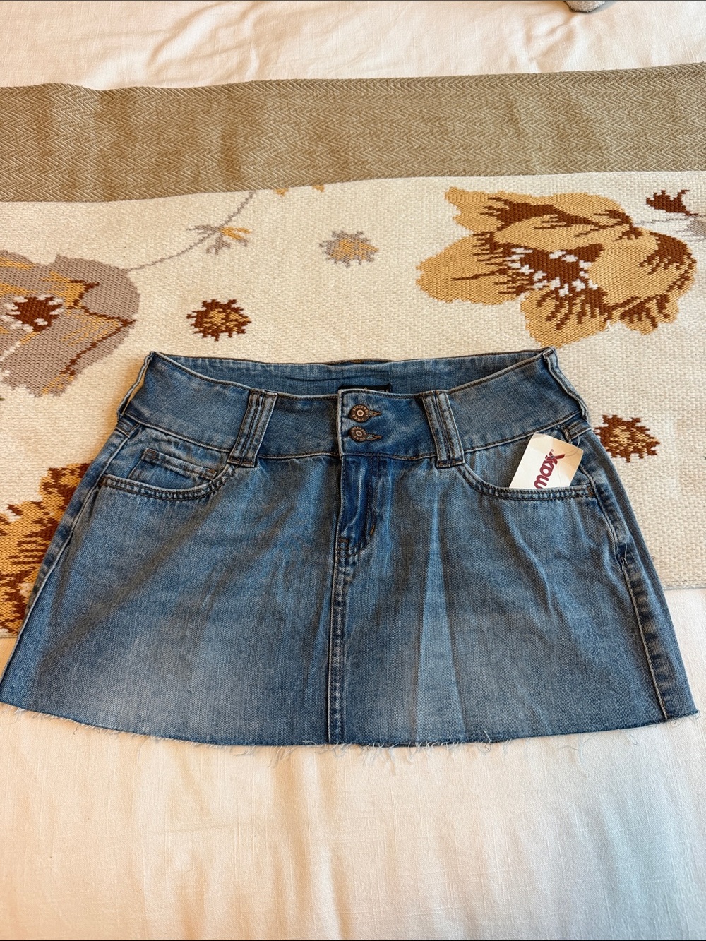 Lee Denim Mini Skirt - Light Blue